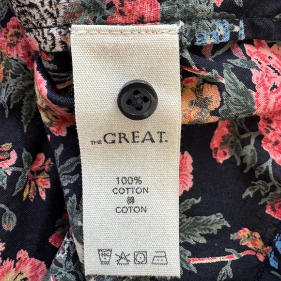 NWOT THE GREAT. The Carriage Top black enchanted floral size 1 - Picture 11 of 11